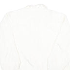 KRISTEN BLAKE Womens White Button Jacket L Nylon Plain Lightweight Casual