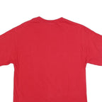 BULLETIN Mens Red Calgary Flames Graphic T-Shirt M Short Sleeve Crew Neck Casual