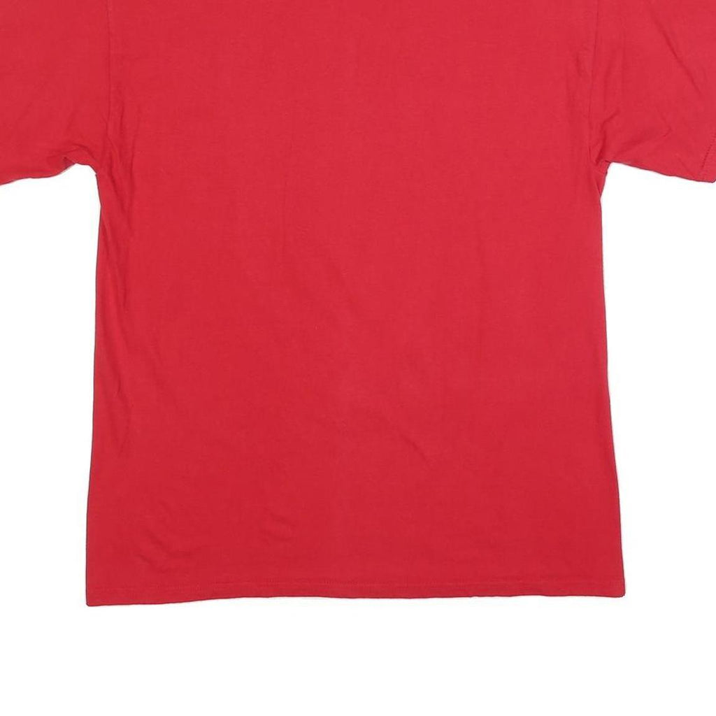 BULLETIN Mens Red Calgary Flames Graphic T-Shirt M Short Sleeve Crew Neck Casual