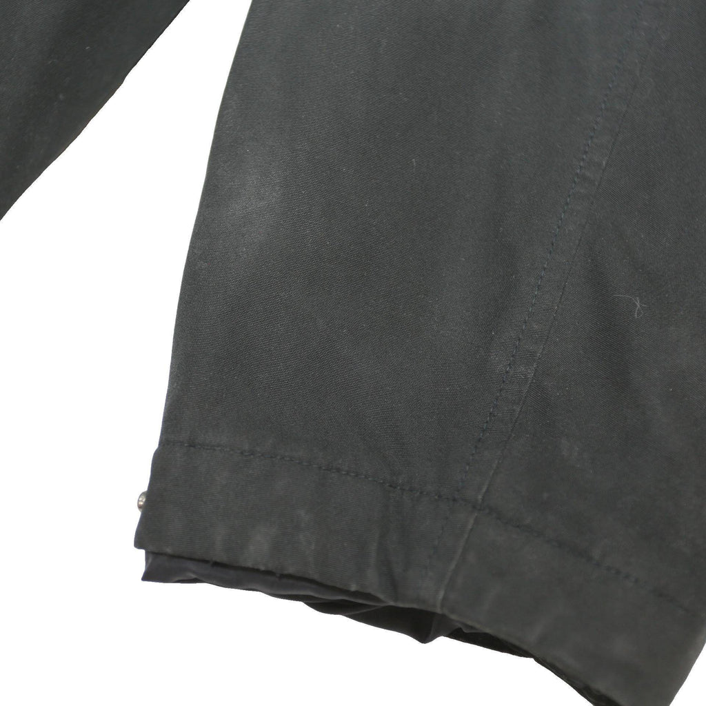 FJALLRAVEN Mens Black Hooded Cotton Blend Jacket 2XL Zip Outdoor Casual Weather