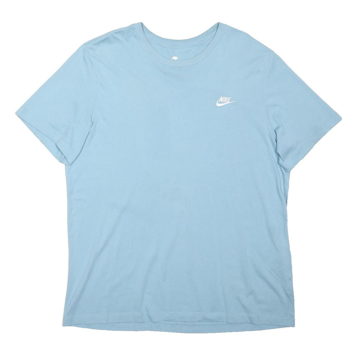 NIKE Mens Blue & White Graphic T-Shirt XL Short Sleeve Crew Neck Lightweight