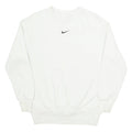 NIKE Mens Sweatshirt White XXS