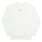 NIKE Mens Sweatshirt White XXS