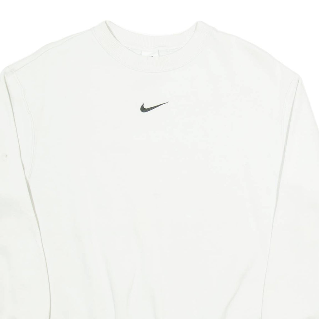 NIKE Mens Sweatshirt White XXS