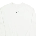 NIKE Mens Sweatshirt White XXS
