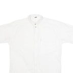 PICADOR Mens Plain Shirt White 90s S
