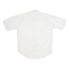 PICADOR Mens Plain Shirt White 90s S