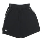 UNDER ARMOUR Mens Black Casual Shorts S W25 Sports Logo Elastic Waist
