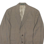 LAUREN RALPH LAUREN Mens Beige Wool Jacket XL Woven Button Classic Blazer