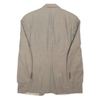 LAUREN RALPH LAUREN Mens Beige Wool Jacket XL Woven Button Classic Blazer
