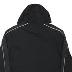 ELLESSE Womens Black Hoodie UK 8 Polyester Blend Crop Drawstring