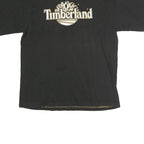 TIMBERLAND Mens Black Graphic T-Shirt M Short Sleeve Crew Neck Cotton