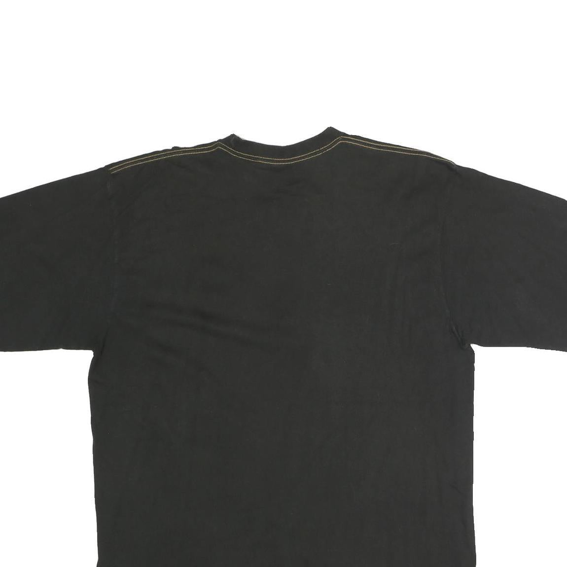 TIMBERLAND Mens Black Graphic T-Shirt M Short Sleeve Crew Neck Cotton