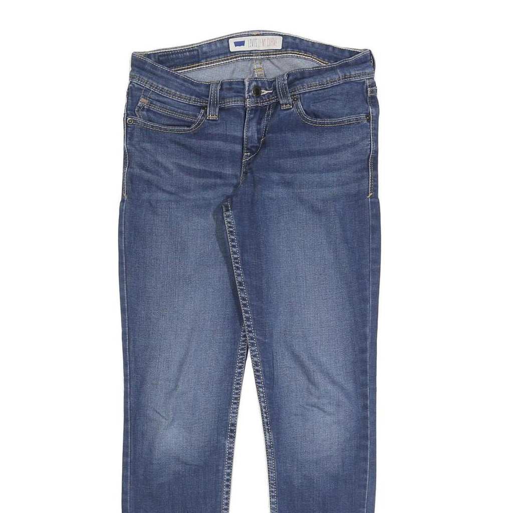 LEVI'S Womens Jeans Blue Slim Skinny Denim Light W28 L28 Zip Cotton Blend