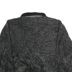 POINT ZERO Womens Black Acrylic Zip Jacket L Fleece Cozy Warm Casual Outerwear