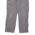 CARHARTT Mens Regular Grey Cotton Blend Cargo Trousers W38 L29 Workwear Relaxed