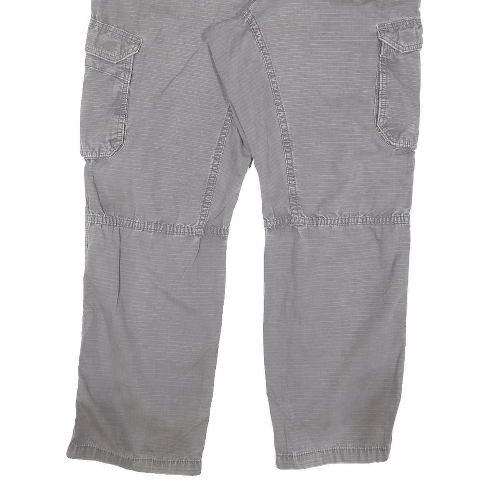 CARHARTT Mens Regular Grey Cotton Blend Cargo Trousers W38 L29 Workwear Relaxed