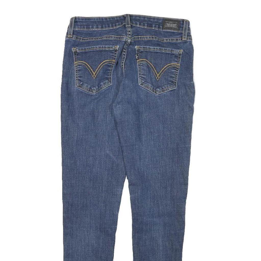 LEVI'S Womens Slim Blue Denim Slim Jeans W27 L28 Classic Cotton Blend Zip