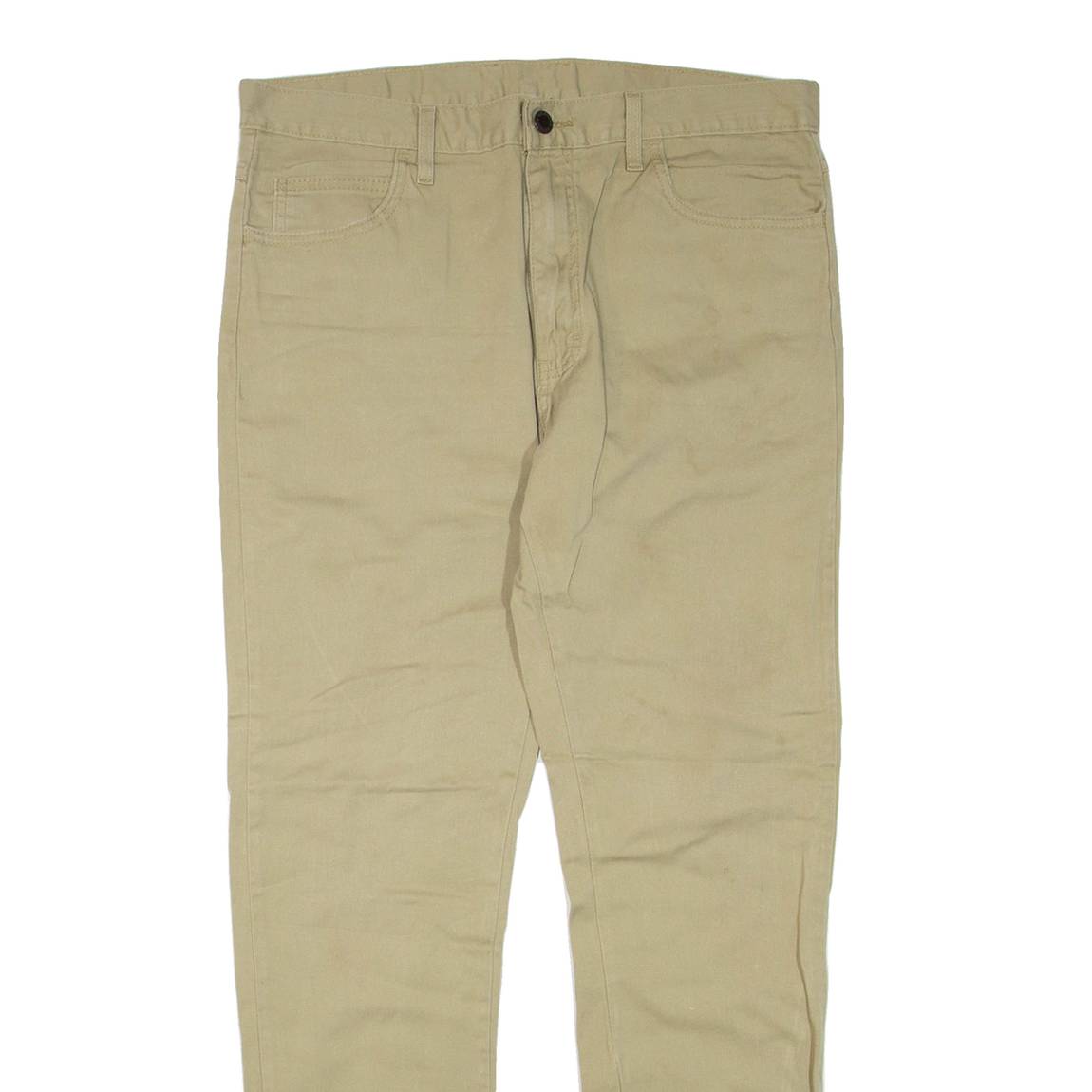 DICKIES Mens Trousers Beige Regular Tapered W34 L30