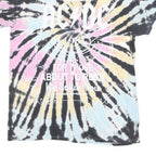 AC DC Mens Black & Multi Tie Dye Graphic T-Shirt M Short Sleeve Crew Neck