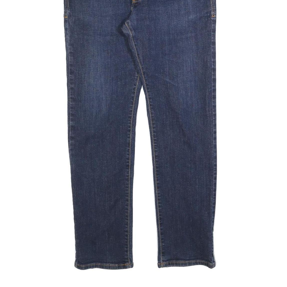 PIERRE CARDIN Mens Jeans Blue Slim Straight Denim Medium W34 L30 Stylish Zip