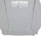 RUSSELL ATHLETIC Mens Grey Panthers Cross Country Crew Neck L Cotton Blend