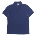 LACOSTE Mens Blue Short Sleeve Polo Shirt S Cotton Classic Fit Lightweight