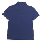 LACOSTE Mens Blue Short Sleeve Polo Shirt S Cotton Classic Fit Lightweight