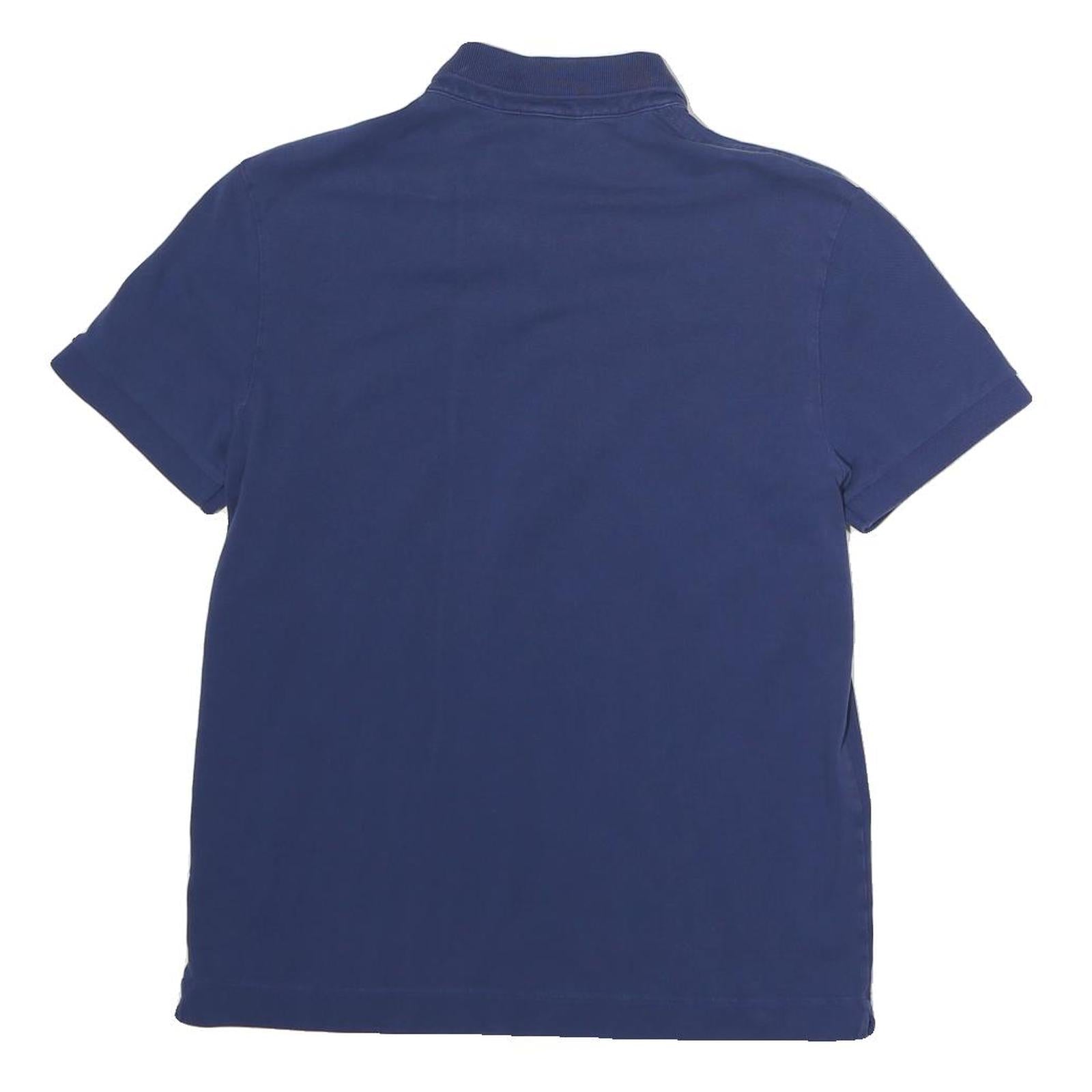 LACOSTE Mens Blue Short Sleeve Polo Shirt S Cotton Classic Fit Lightweight