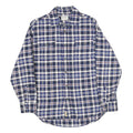 JACHS Mens Blue White Red Check Shirt Cotton M Casual Classic Button Down