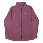 BERGHAUS Womens Purple Jacket M Polyester Blend Plain Zip Outdoor Casual