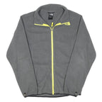 THE NORTH FACE Boys Grey & Yellow Jacket XL Polyester Blend Plain Outdoor Zip
