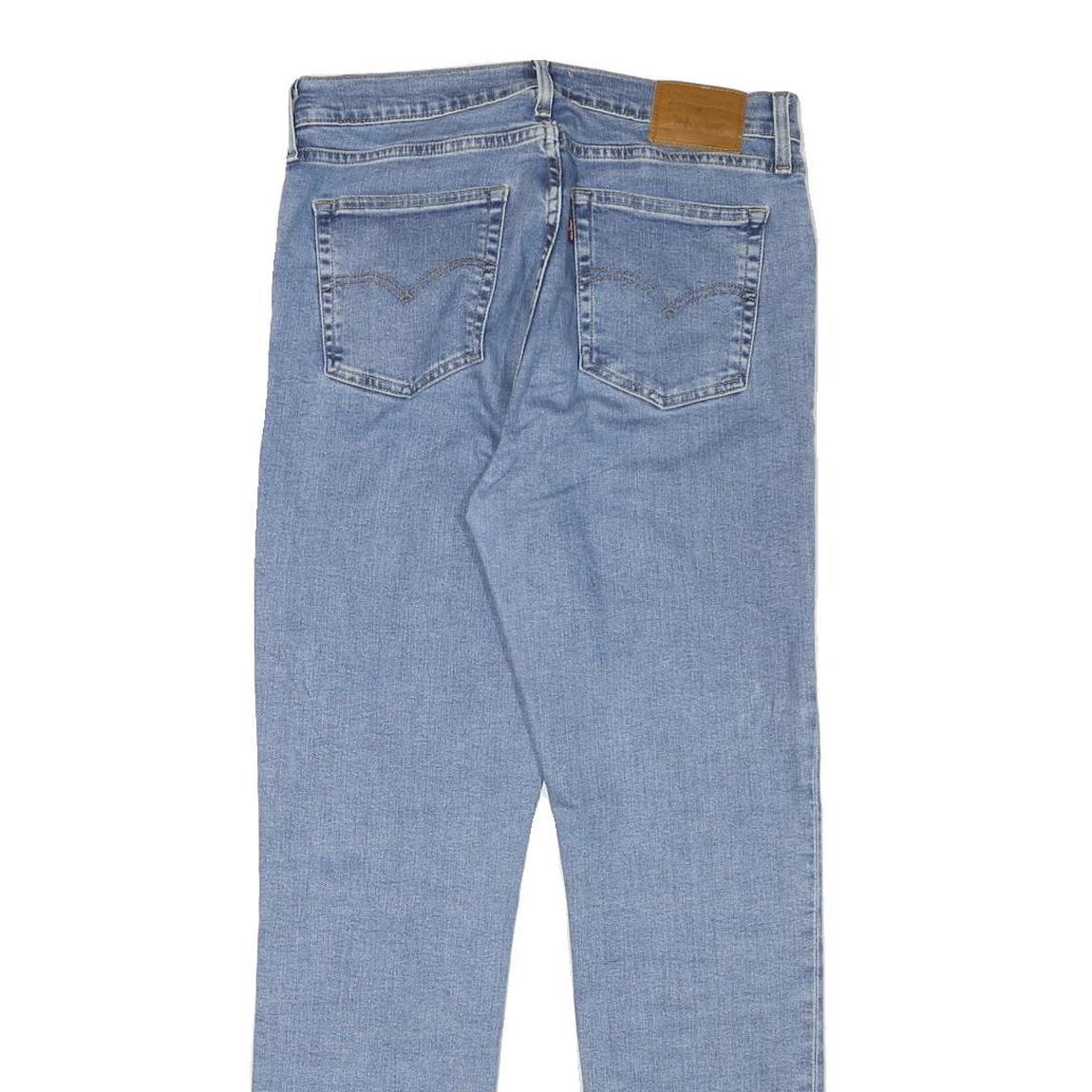 LEVI'S Womens Slim Blue Denim Classic Fit Zip Jeans W30 L29 Light Wash