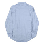CARHARTT Mens Blue Workwear Shirt L Electric Department Cotton Blend Button Down