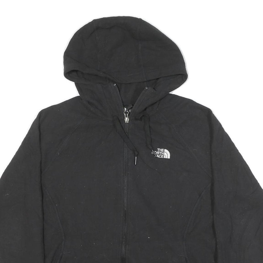THE NORTH FACE Womens Black Hoodie Jacket XL Polyester Blend Zip Outdoor Casual