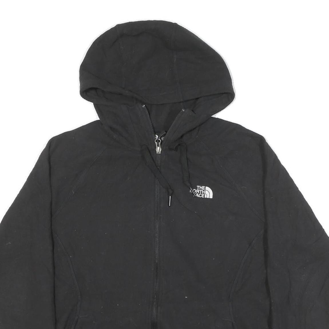 THE NORTH FACE Womens Black Hoodie Jacket XL Polyester Blend Zip Outdoor Casual