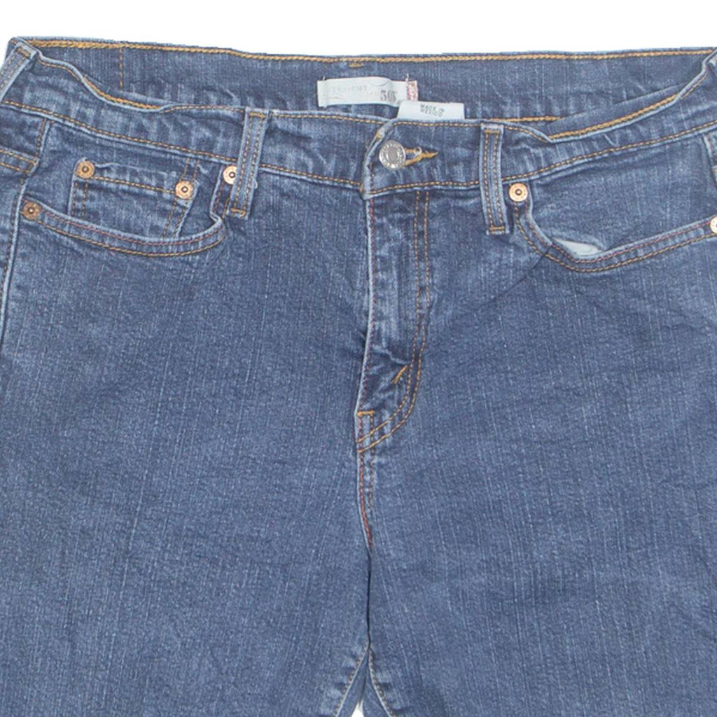 LEVI'S Cut Off 505 Womens Denim Shorts Blue Relaxed UK 10 W31