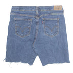 LEVI'S Cut Off 505 Womens Denim Shorts Blue Relaxed UK 10 W31