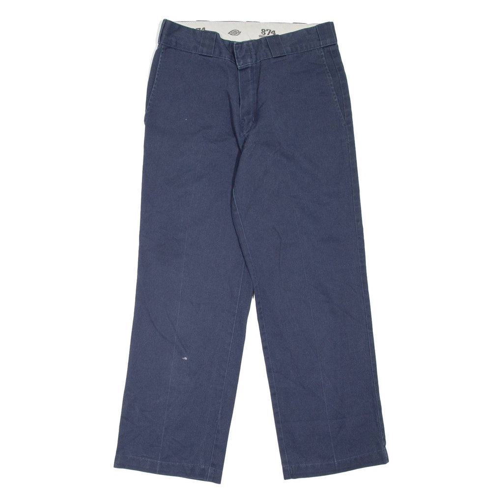 DICKIES 874 Workwear Mens Trousers Blue Regular Straight W30 L29