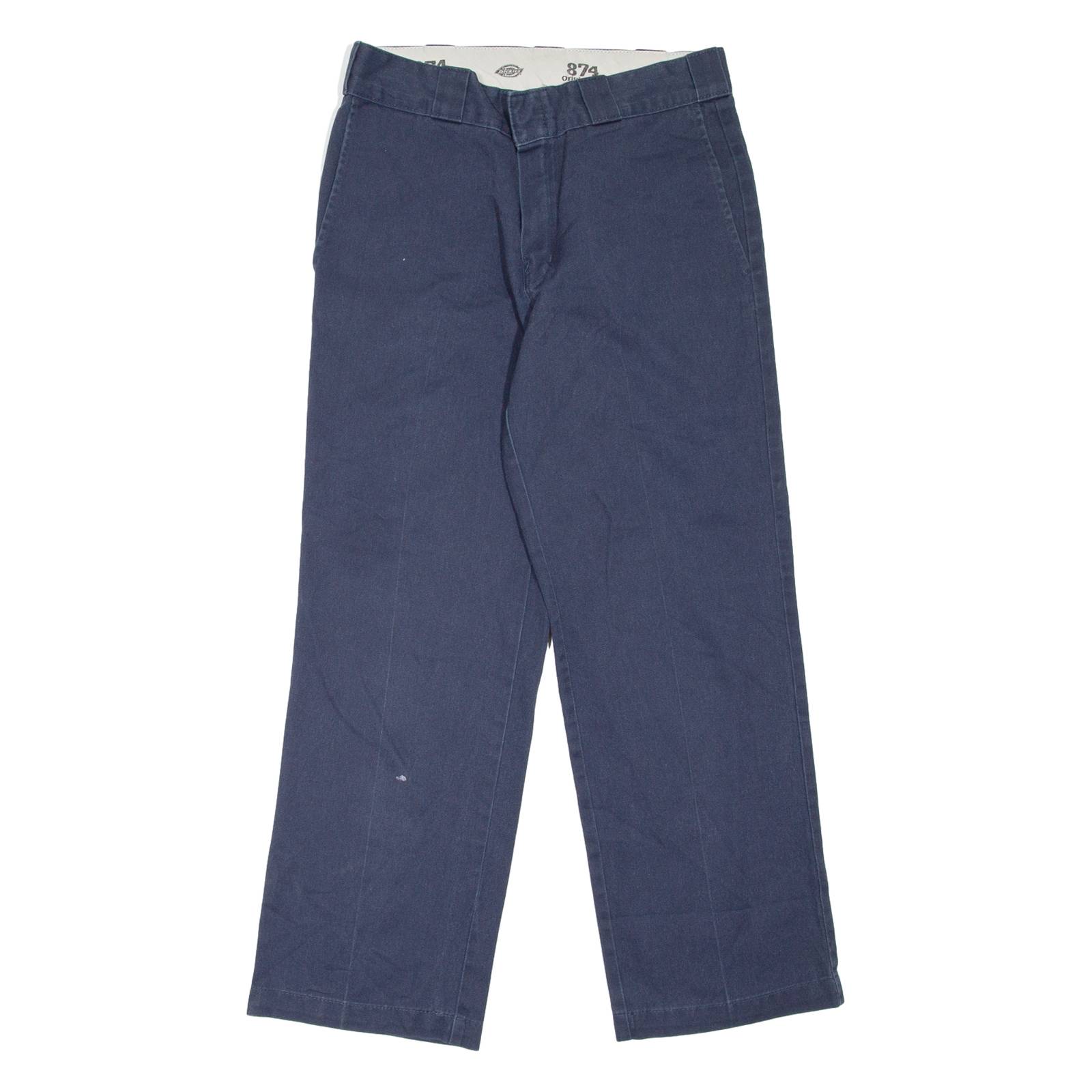 DICKIES 874 Workwear Mens Trousers Blue Regular Straight W30 L29