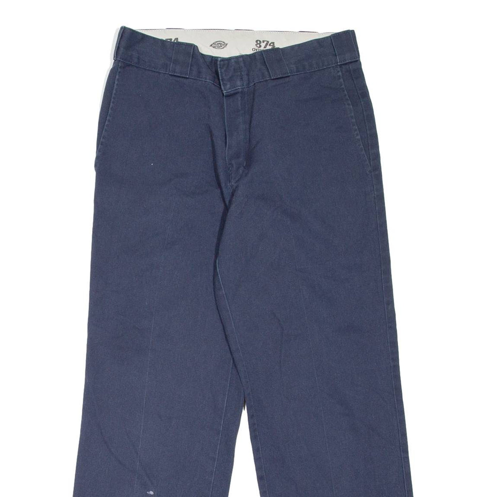 DICKIES 874 Workwear Mens Trousers Blue Regular Straight W30 L29