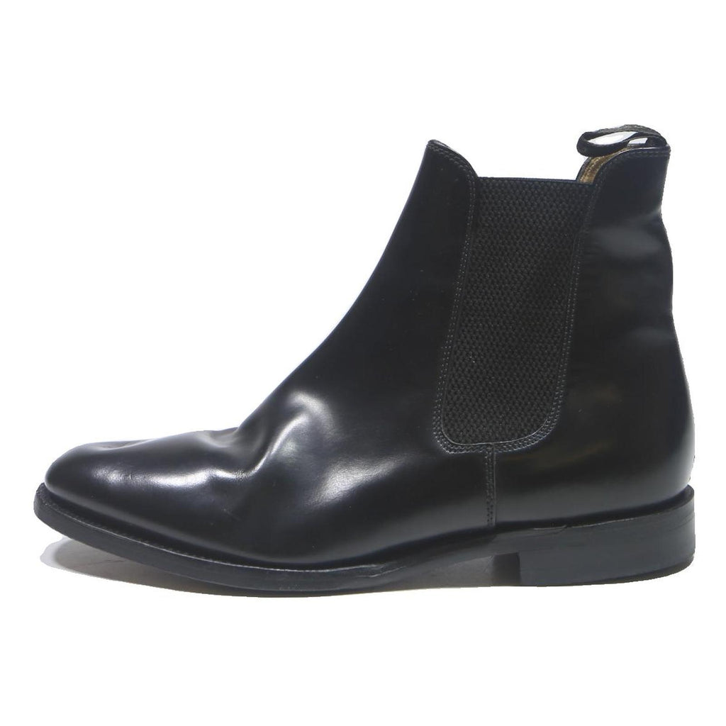 LOAKE Chelsea Mens Leather Black Ankle Boots UK 7 Classic Formal Footwear