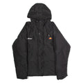 ELLESSE Womens Puffer Jacket Black Hooded UK 12
