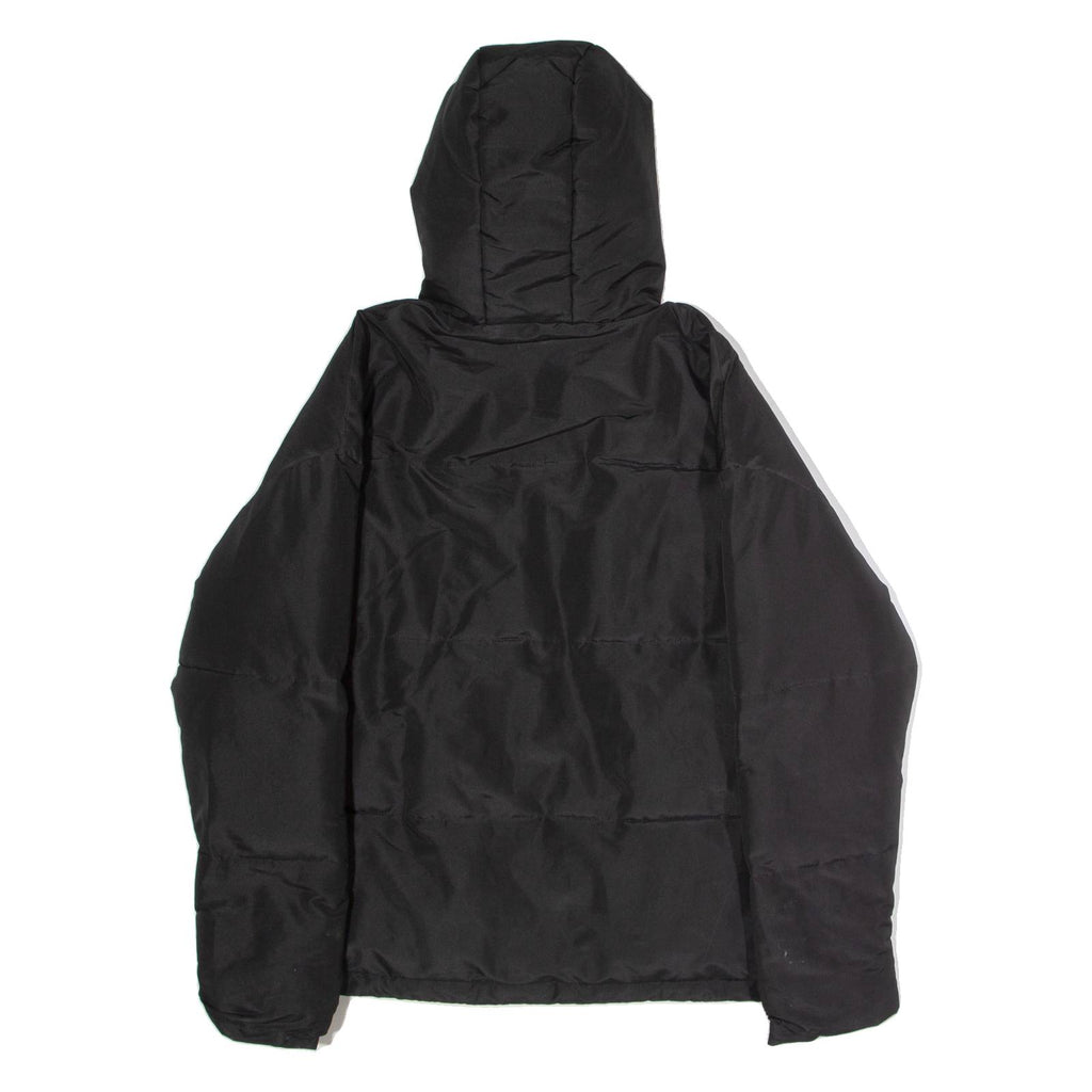 ELLESSE Womens Puffer Jacket Black Hooded UK 12