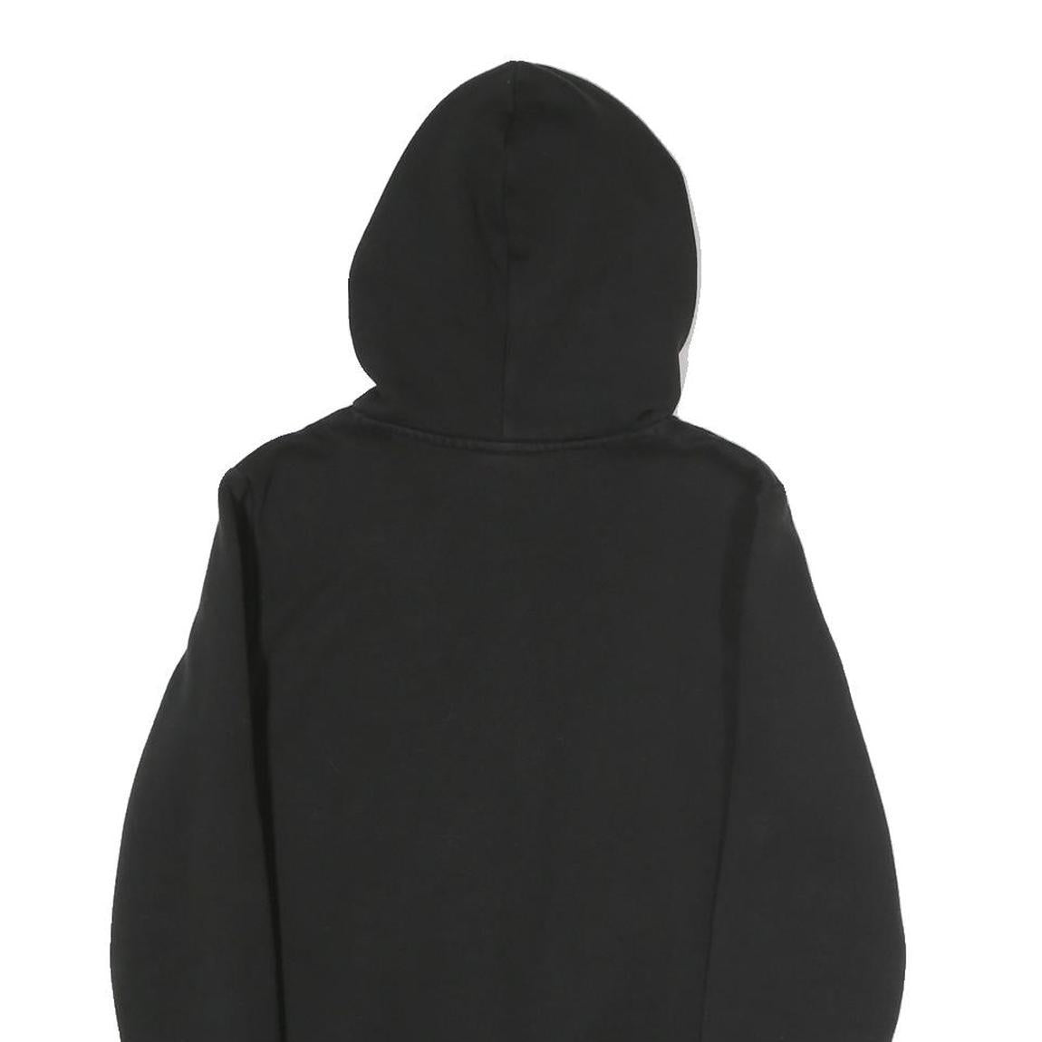 PUMA Womens Black Hoodie UK 8 Classic Logo Pullover Cotton Blend Sweater