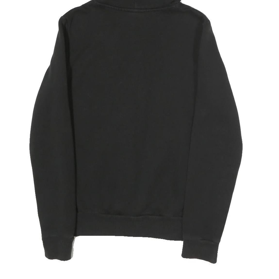 PUMA Womens Black Hoodie UK 8 Classic Logo Pullover Cotton Blend Sweater