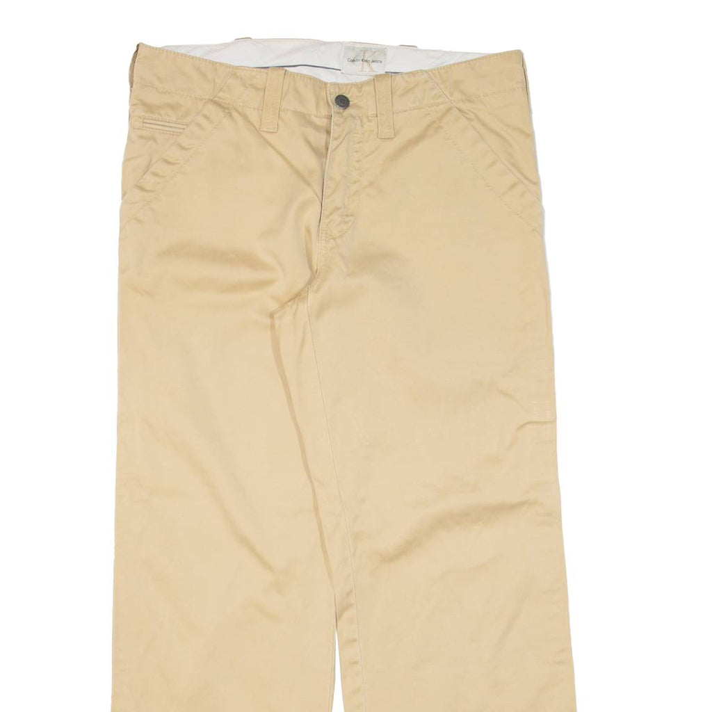 CALVIN KLEIN JEANS Womens Trousers Beige Loose Straight W31 L28