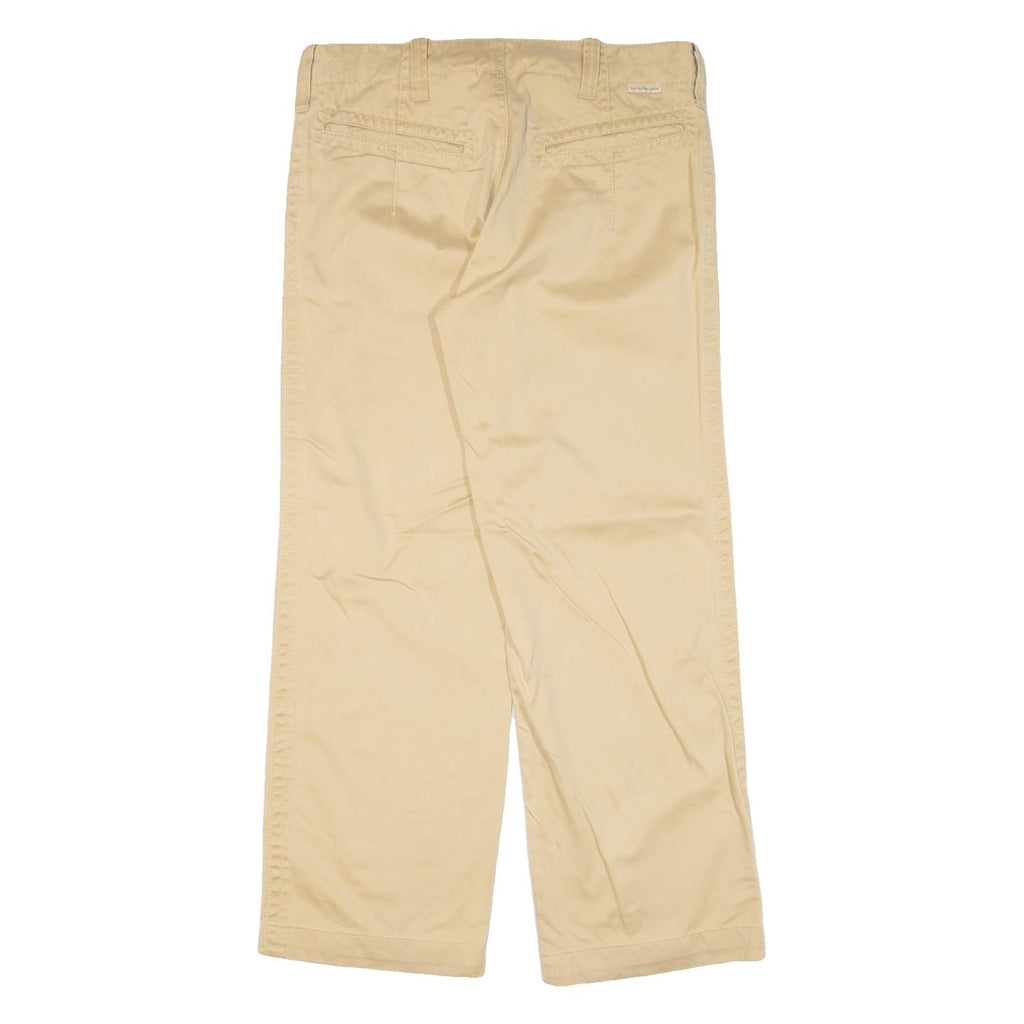 CALVIN KLEIN JEANS Womens Trousers Beige Loose Straight W31 L28