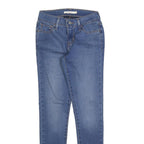 LEVI'S 710 Womens Jeans Blue Slim Skinny Denim Medium W25 L27 Stretch Zip