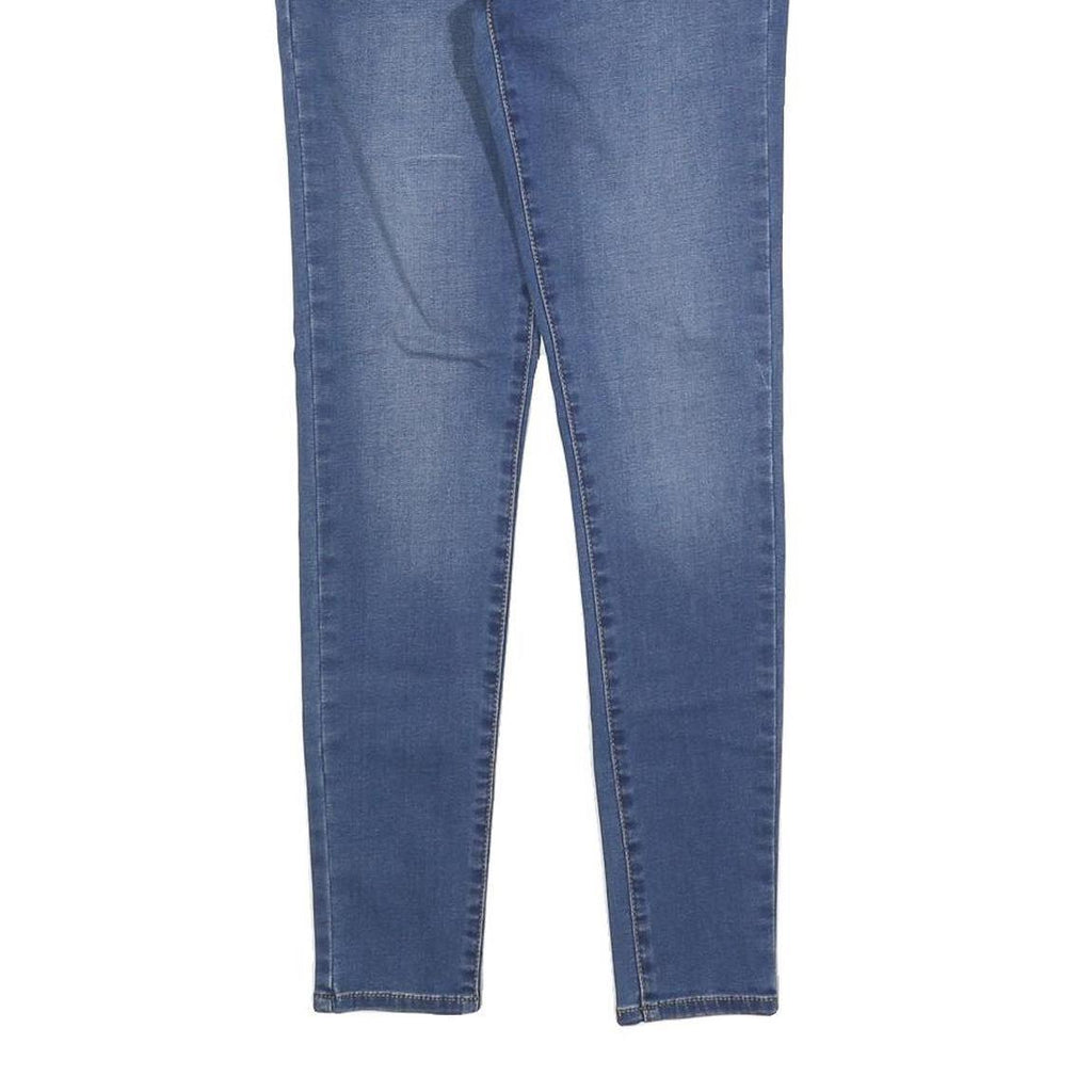 LEVI'S 710 Womens Jeans Blue Slim Skinny Denim Medium W25 L27 Stretch Zip